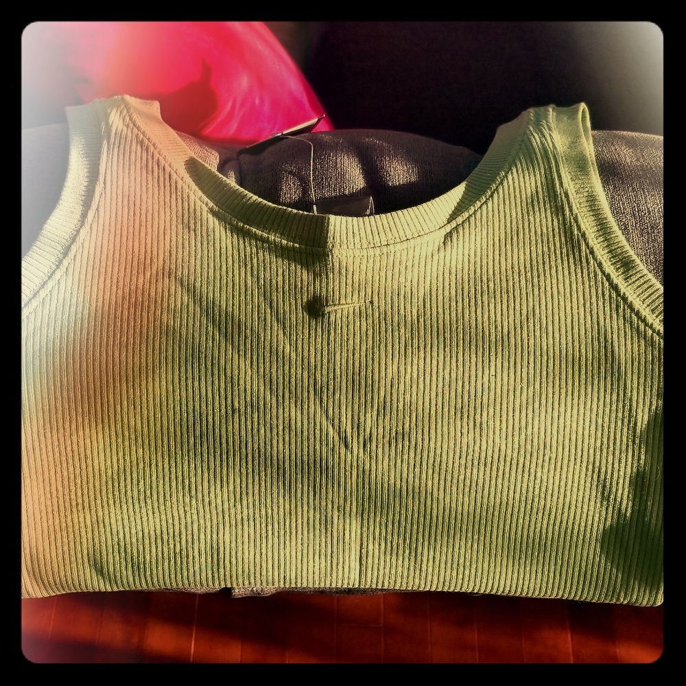 Green tank top